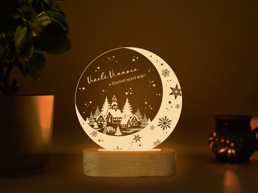 vianočný mesiac LED33